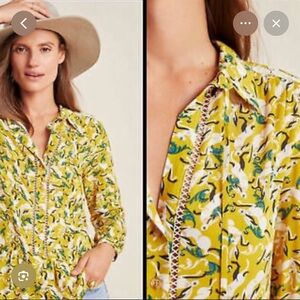 🌶️ 2 for $20 | ANTHROPOLOGIE | MAEVE | Yellow Blouse | 6